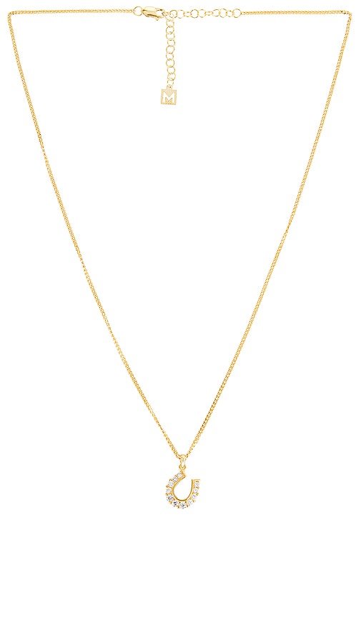 The M Jewelers NY Horseshoe Necklace in Gold