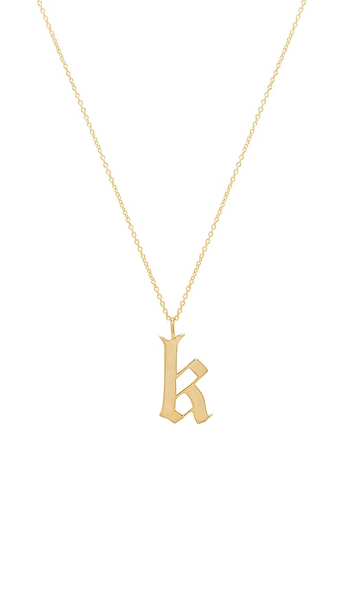 The M Jewelers Ny Old English K Pendant In Gold Revolve - Gold Old English D Pendant