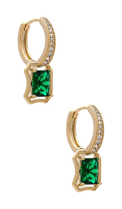 The M Jewelers NY Emerald Earrings in Gold  REVOLVE