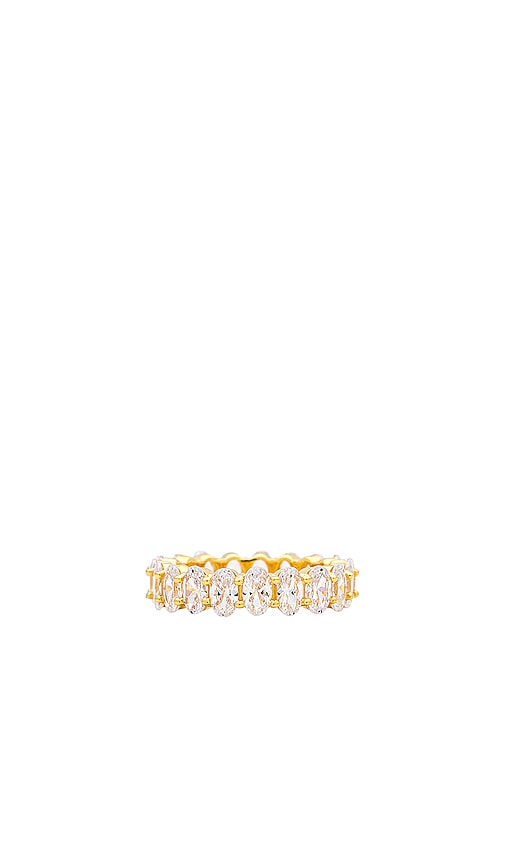 The M Jewelers NY Oval Cut Eternity Band Ring in Gold | REVOLVE The M Jewelers NY Oval Cut Eternity Band Ring in Gold | REVOLVE