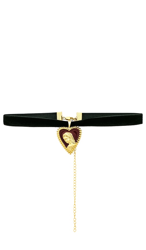 The M Jewelers Ny Virgin Sangre 短项链 – Velvet & Gold In Black