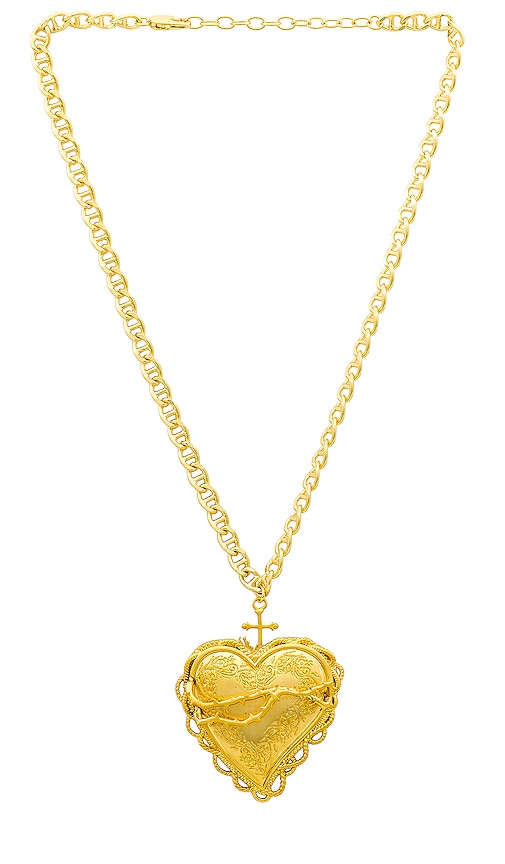 The M Jewelers Ny Halskette Heart Of Thorns In Metallic Gold