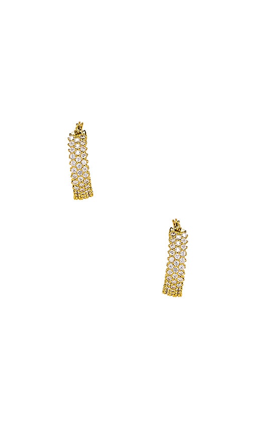The Three Row Pave Hoops