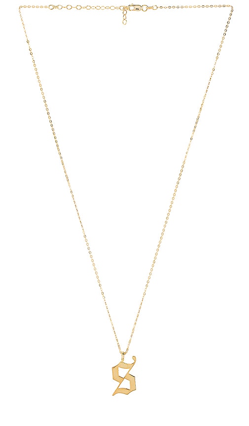 old english s necklace