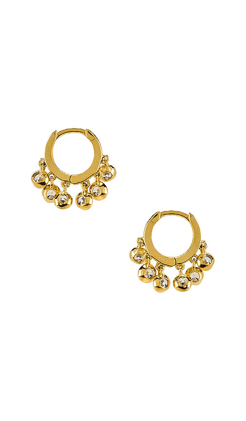 Tiny Pave Huggie Earrings