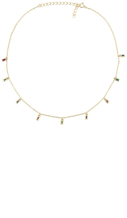 Hanging Rainbow Pave Choker