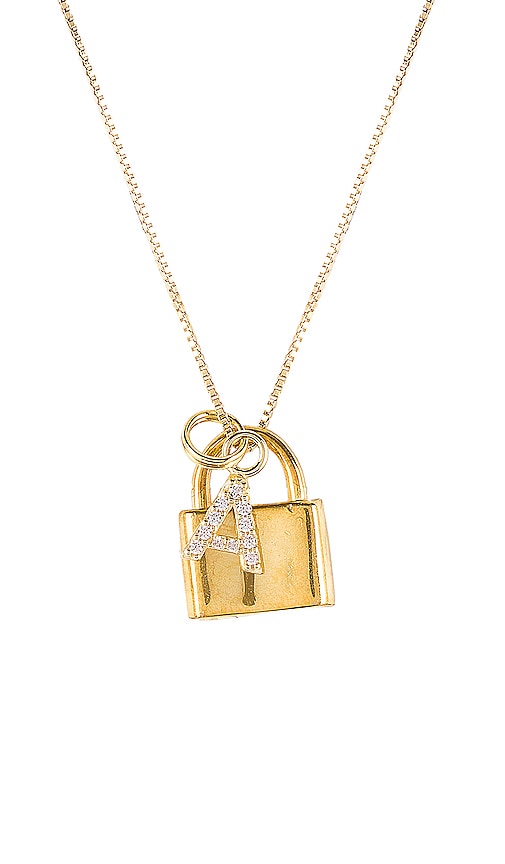 The Lock A Initial Necklace