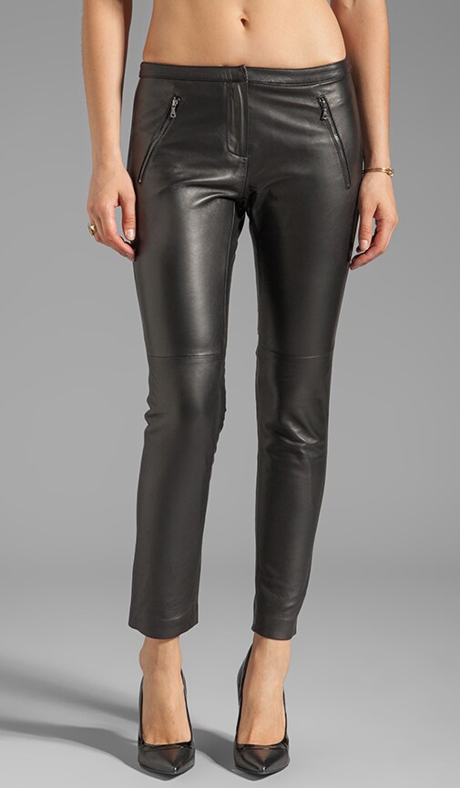 Soft Lamb Leather Stovepipe Pant
