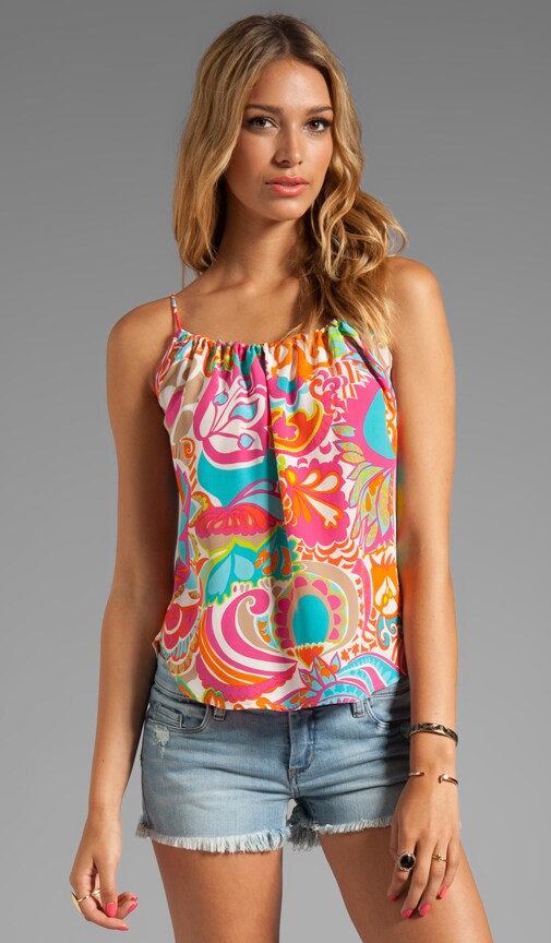 Malibu Gold Crepe Drake Tank
