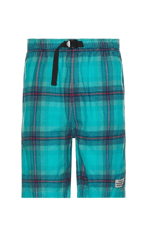 Shop Thisisneverthat Belted Check Short In 그린