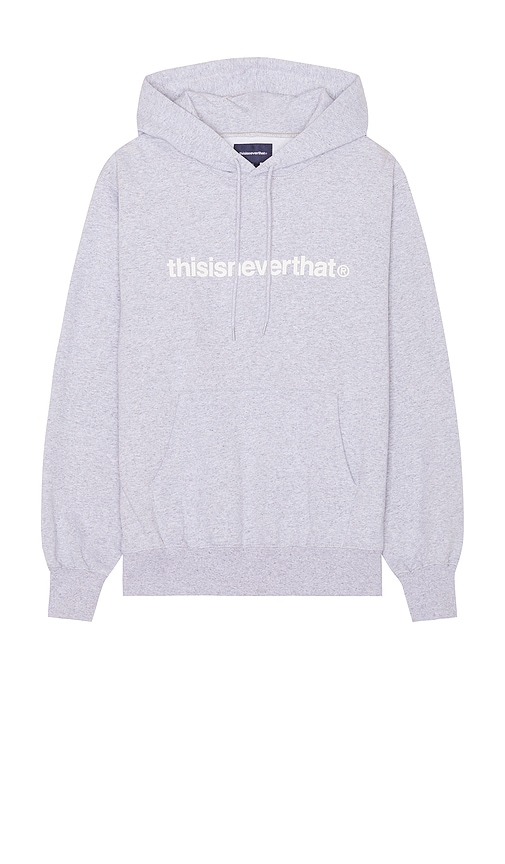 Shop Thisisneverthat T-logo Hoodie In 헤더 그레이