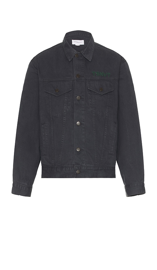 Shop Thisisneverthat Tsnvt Trucker Jacket In 오프 블랙