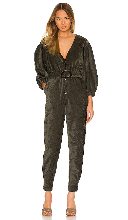 Tularosa Meira Jumpsuit in Olive Green