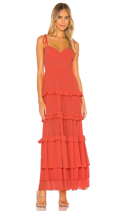 Tularosa Tinsley Dress in Coral