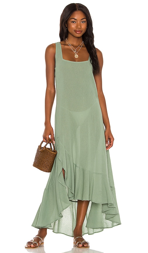 Tularosa Karla Maxi Dress in Olive Green | REVOLVE