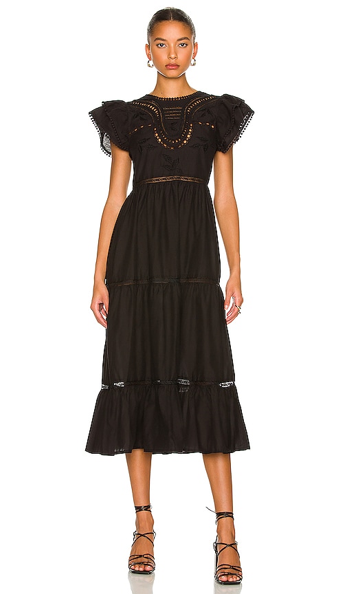 Tularosa Claudette Midi Dress in Black | REVOLVE