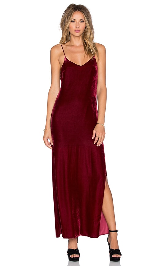 Tularosa Dayton Slip Dress in Wine 