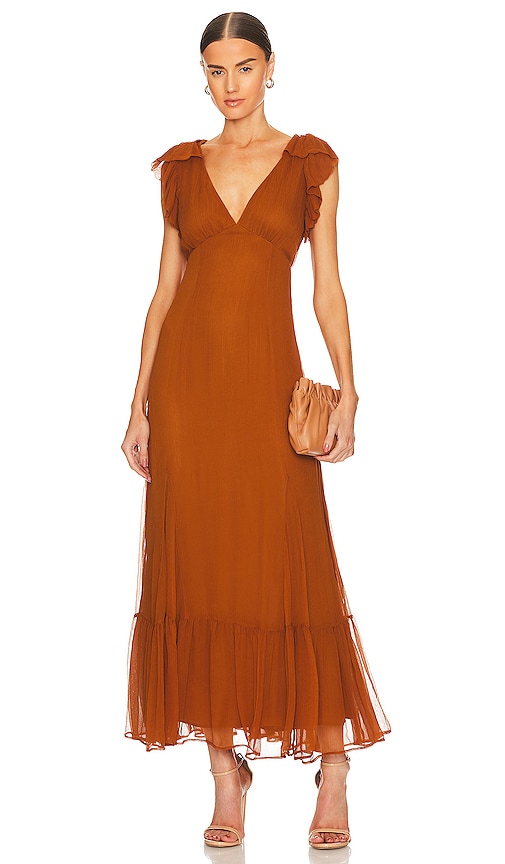 Tularosa Althea Maxi Dress in Golden Spice