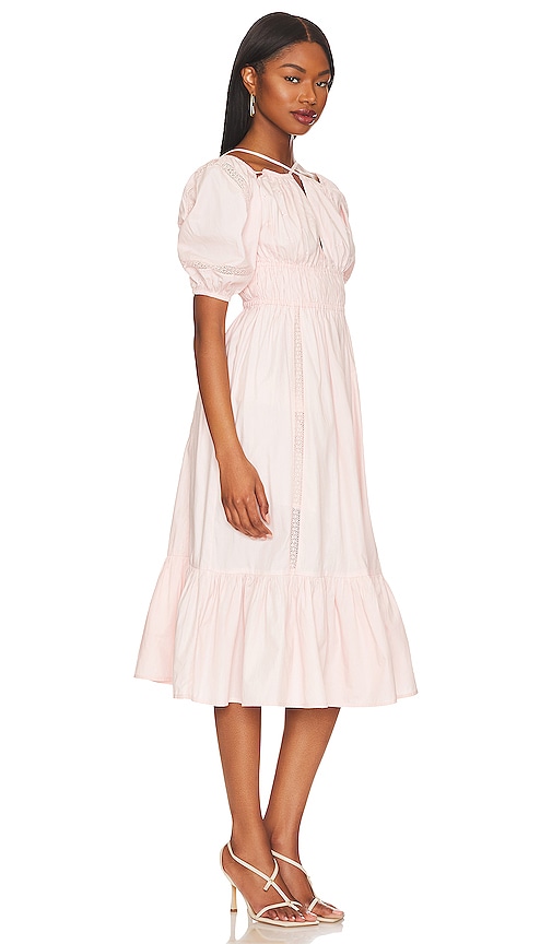 Shop Tularosa Janan Midi Dress In Blush