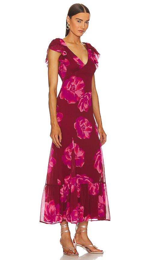 Shop Tularosa Althea Maxi Dress In Fuchsia