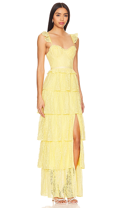 Shop Tularosa Cantini Maxi Dress In Yellow