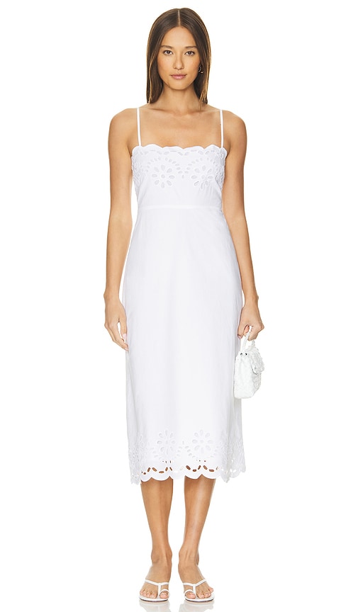 Shop Tularosa Lee Midi Dress In White