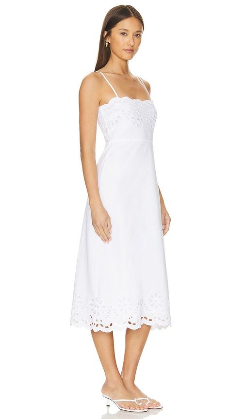 Shop Tularosa Lee Midi Dress In White