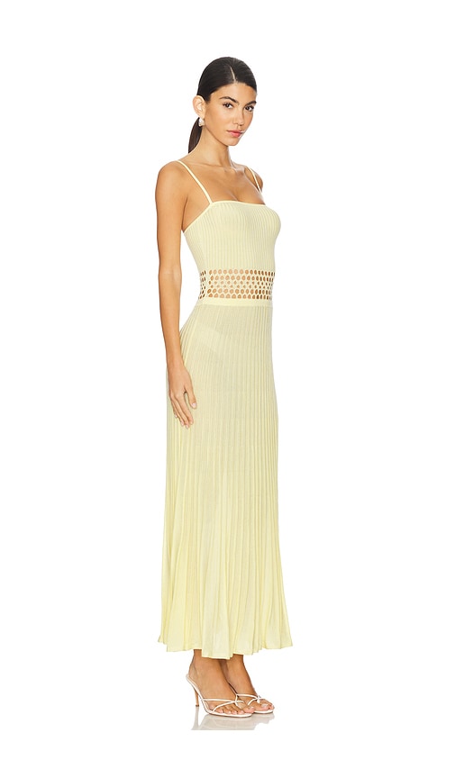 Shop Tularosa Yokine Midi Dress In Light Baby Yellow