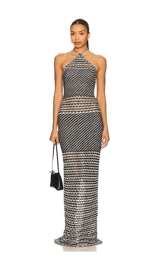 Wisteria Maxi Dress in Black. - size S (also in L, M, XS)