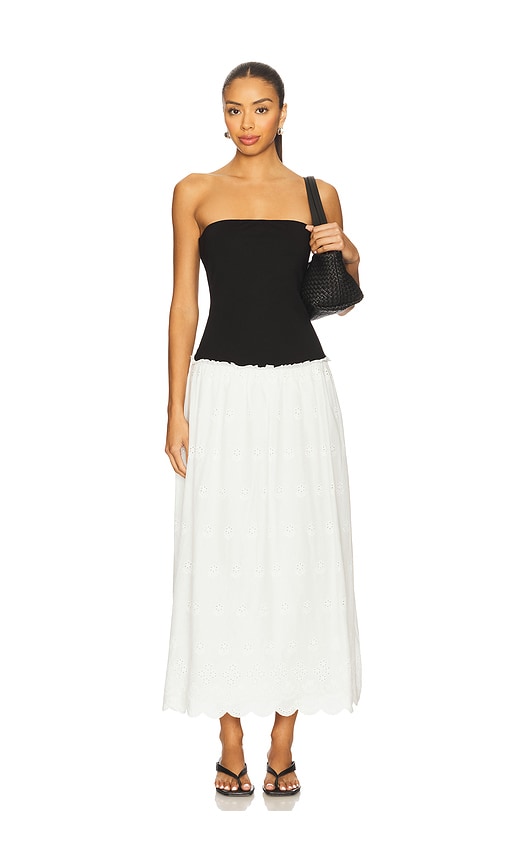 Elera Maxi Dress in Black,White. - size XS (also in L, M, S, XL, XXS)