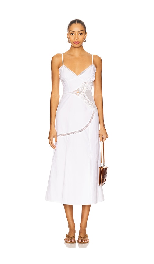Tularosa Maddyn Midi Dress In White