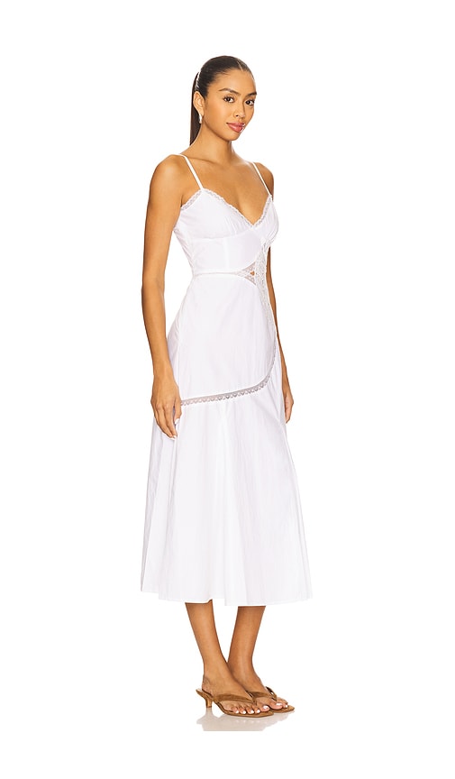 Tularosa Maddyn Midi Dress In White