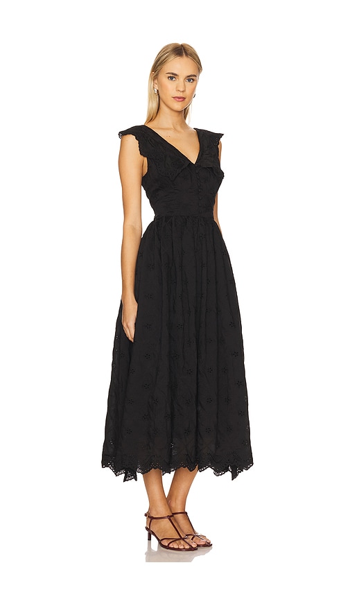Tularosa Sofie Midi Dress In Black