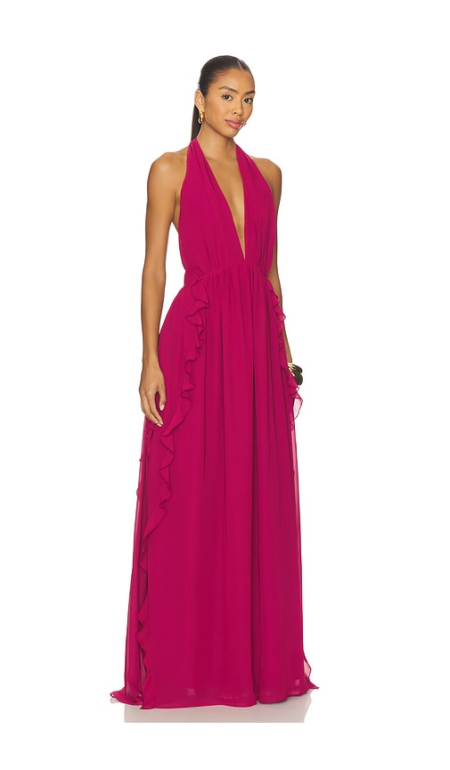 Tularosa X Yhasmina Ferrara Lenora Maxi Dress In Pink
