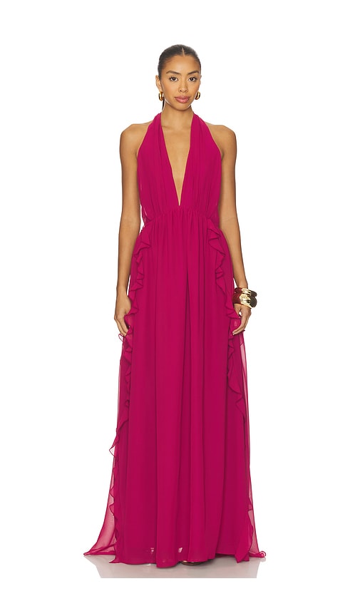 Tularosa X Yhasmina Ferrara Lenora Maxi Dress In Pink