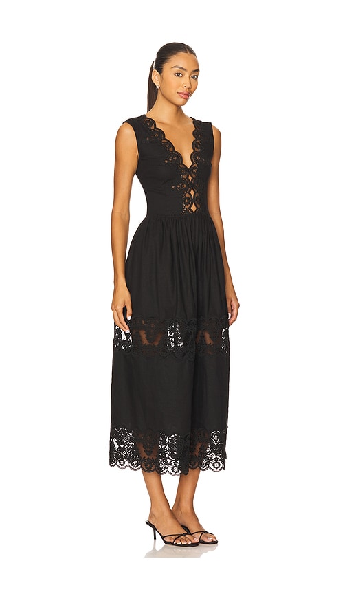 Tularosa Breanna Midi Dress In Black