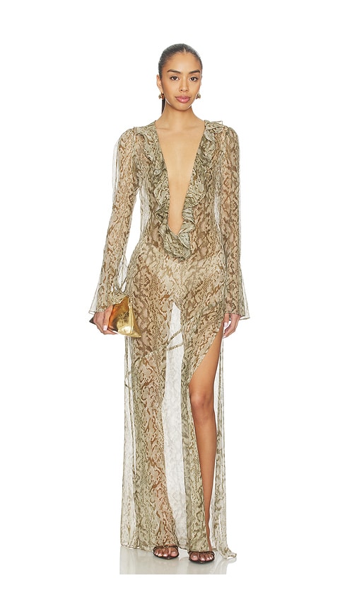 Tularosa Casanita Maxi Dress In Brown