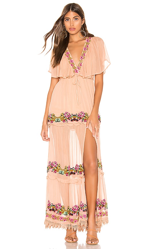 revolve embroidered dress