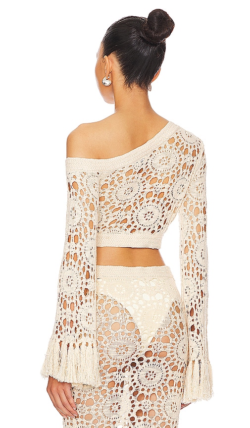  Tularosa Oberteil Luanne Cold Shoulder In Beige. Größe S. Also In Xs, M, L. 