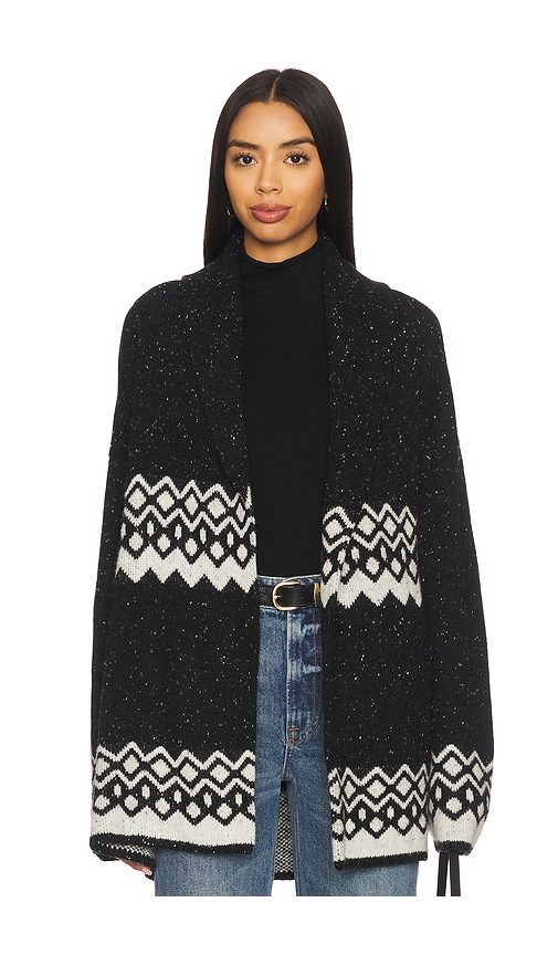 Tularosa Adley Fairisle Cardigan In Black