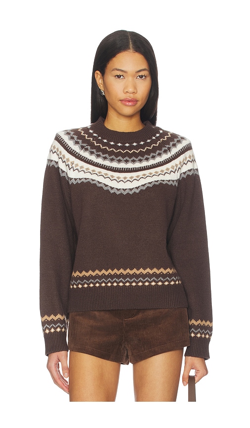 Tularosa Kiva Fairisle Sweater In Brown