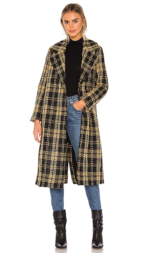 Tularosa Valentina Coat in Black & Tan