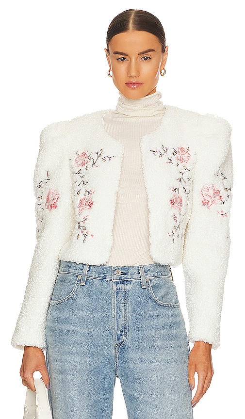 Tularosa Nadine Embroidered Jacket in Ivory | REVOLVE