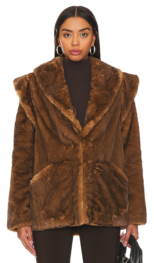 Shop Tularosa Vanessa Coat In Brown