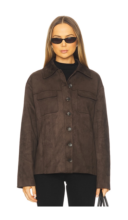 Tularosa Irene Faux Suede Jacket In Brown