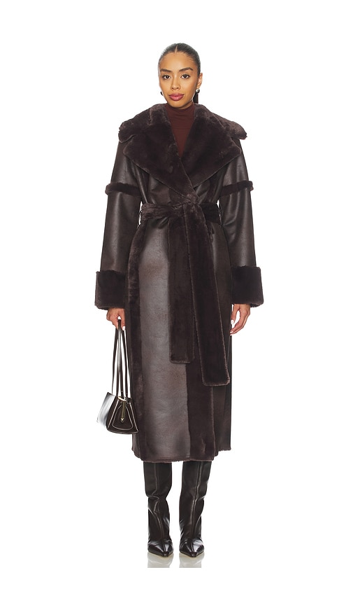 Tularosa x Emma Leger Jackie Coat in Espresso Brown | REVOLVE