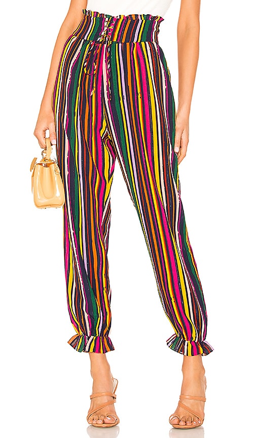 Tularosa Quinn Pant in Cherry Red Multi