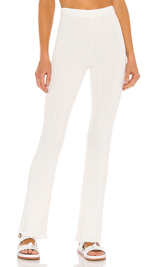 Tularosa Variegated Rib Pant in Ivory