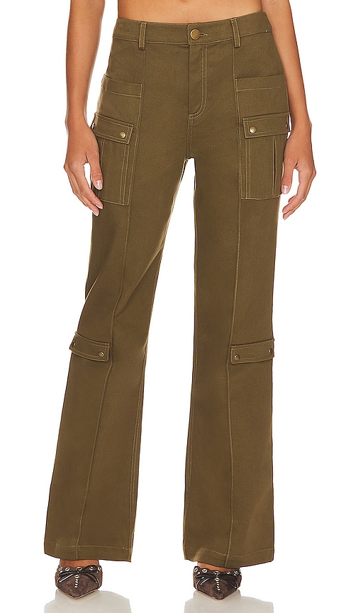 Shelly Wide Leg Twill Pant