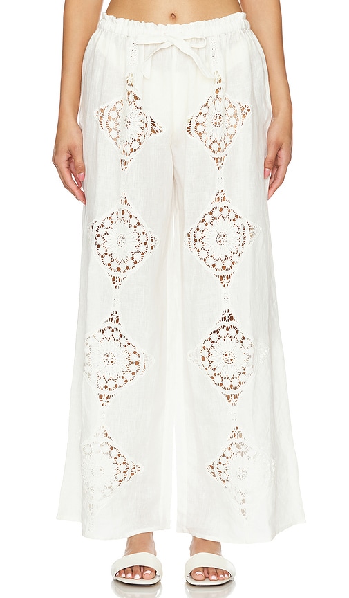 Shop Tularosa Claudia Pant In Ivory